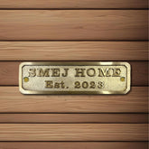 Cast Brass custom signs - Personalized decor metal signs